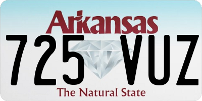 AR license plate 725VUZ