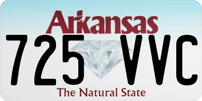 AR license plate 725VVC