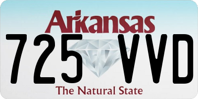 AR license plate 725VVD