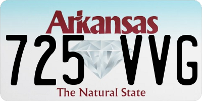 AR license plate 725VVG