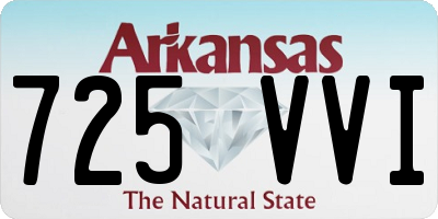 AR license plate 725VVI