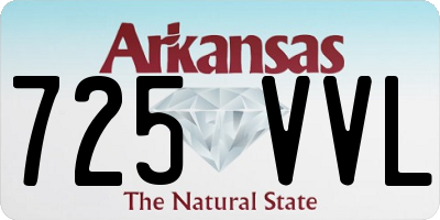 AR license plate 725VVL