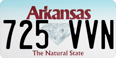AR license plate 725VVN