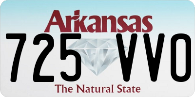 AR license plate 725VVO