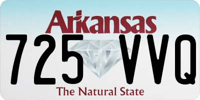 AR license plate 725VVQ