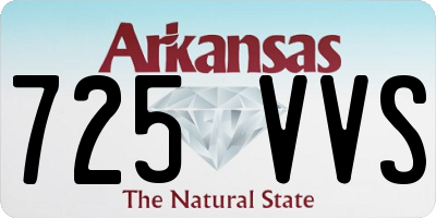 AR license plate 725VVS