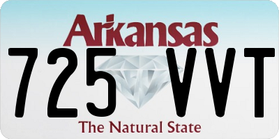 AR license plate 725VVT
