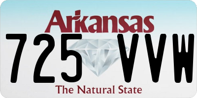 AR license plate 725VVW