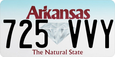 AR license plate 725VVY