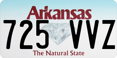 AR license plate 725VVZ