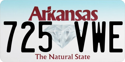 AR license plate 725VWE