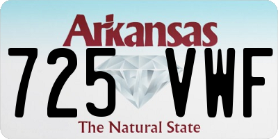 AR license plate 725VWF