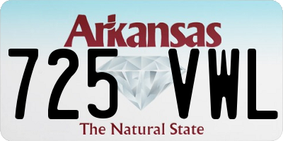 AR license plate 725VWL