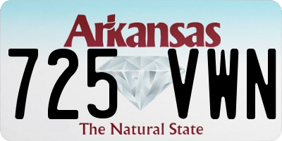 AR license plate 725VWN