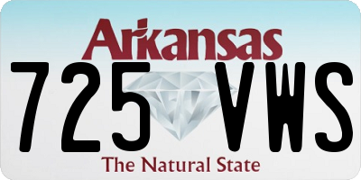AR license plate 725VWS