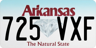 AR license plate 725VXF