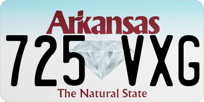 AR license plate 725VXG