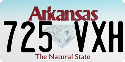 AR license plate 725VXH