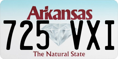AR license plate 725VXI