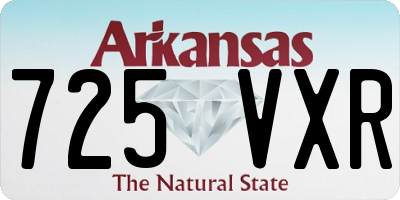 AR license plate 725VXR