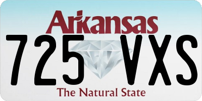 AR license plate 725VXS