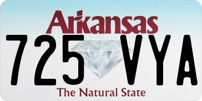 AR license plate 725VYA