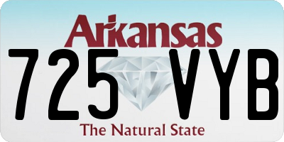 AR license plate 725VYB