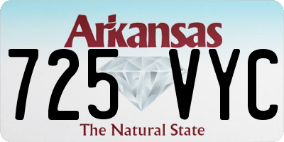 AR license plate 725VYC