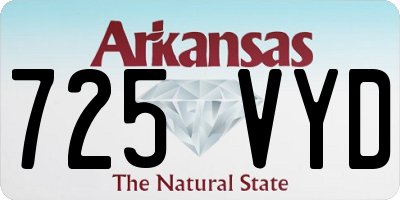 AR license plate 725VYD