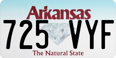 AR license plate 725VYF