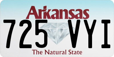 AR license plate 725VYI