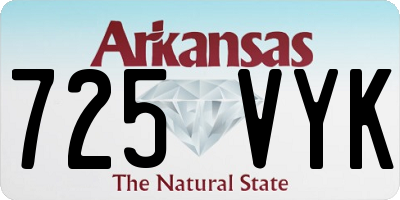 AR license plate 725VYK