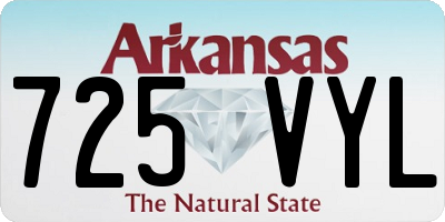 AR license plate 725VYL