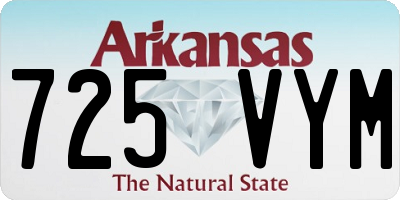 AR license plate 725VYM