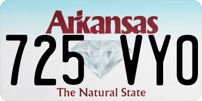 AR license plate 725VYO