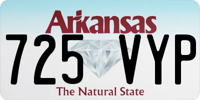 AR license plate 725VYP