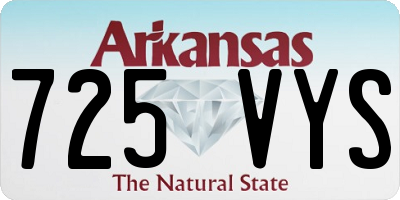 AR license plate 725VYS