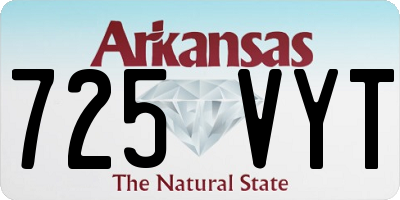 AR license plate 725VYT
