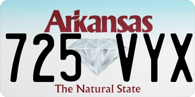 AR license plate 725VYX