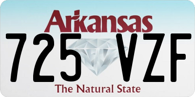 AR license plate 725VZF