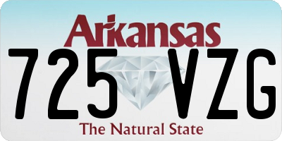 AR license plate 725VZG