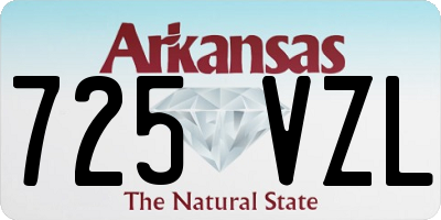 AR license plate 725VZL