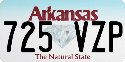 AR license plate 725VZP