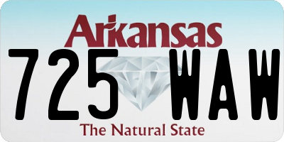 AR license plate 725WAW