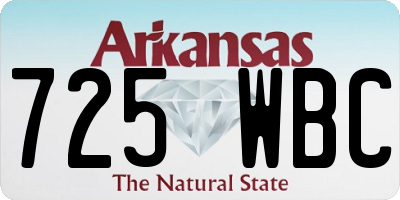 AR license plate 725WBC