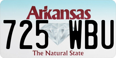 AR license plate 725WBU