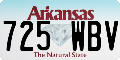 AR license plate 725WBV