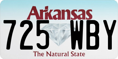 AR license plate 725WBY