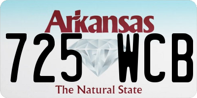 AR license plate 725WCB