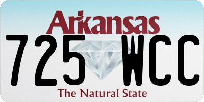 AR license plate 725WCC